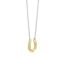 Load image into Gallery viewer, Sterling Silver and Vermeil Horse Shoe Necklace
