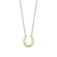Load image into Gallery viewer, Sterling Silver and Vermeil Horse Shoe Necklace
