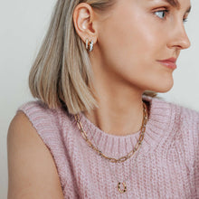Load image into Gallery viewer, Sterling Silver and Vermeil Horse Shoe Necklace
