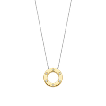 Load image into Gallery viewer, Ti Sento Classic Zirconia Necklace Hand-set Zirconia / 18ct Gold Vermeil
