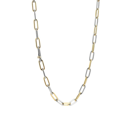 Ti Sento Closed Forever Chain Necklace 18ct Gold Vermeil / 925 Sterling Silver, view 2