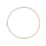 Ti Sento Closed Forever Chain Necklace 18ct Gold Vermeil / 925 Sterling Silver, view 4