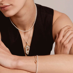 Ti Sento Pearl Silver Necklace