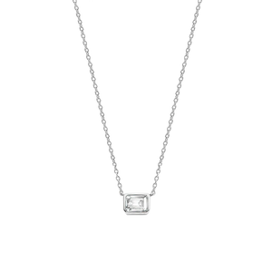 Sterling Silver and Cubic Zirconia Necklace