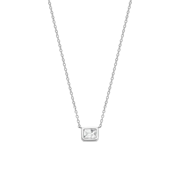 Sterling Silver and Cubic Zirconia Necklace