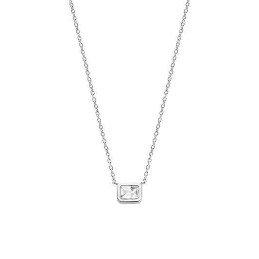 Sterling Silver and Cubic Zirconia Necklace