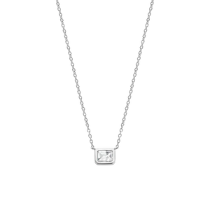 Sterling Silver and Cubic Zirconia Necklace