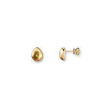 Load image into Gallery viewer, 18ct Yellow Gold Diamond Teardrop Stud Earrings
