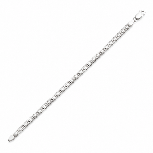 Sterling Silver Box Link Bracelet