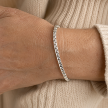 Load image into Gallery viewer, Sterling Silver Box Link Bracelet
