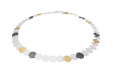 Load image into Gallery viewer, Three Tone 19cm Circular Link Bracelet
