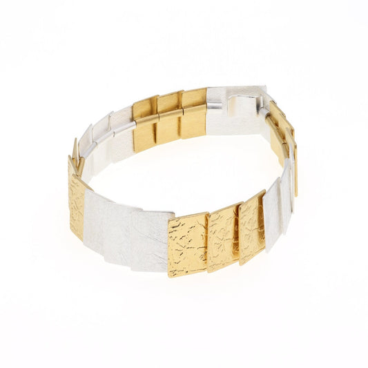 Mixed Sterling Silver and Gold Vermeil Bracelet