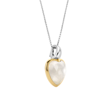 Load image into Gallery viewer, Mother of Pearl Heart Shaped stone Vermeil Pendant
