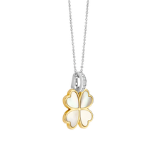 Load image into Gallery viewer, NEW IN - Ti Sento Gold Plated 4 leaf clover Mother of Pearl Pendant
