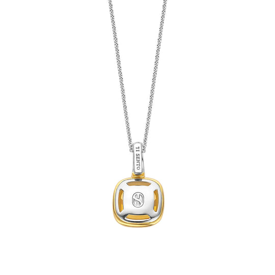 Gold Vermeil Yellow Stone Pendant, view 3