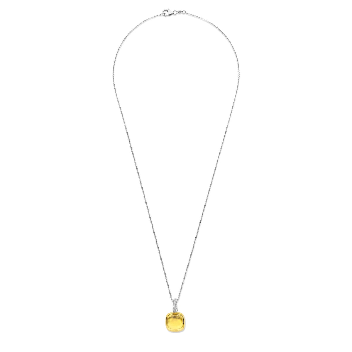 Gold Vermeil Yellow Stone Pendant, view 4
