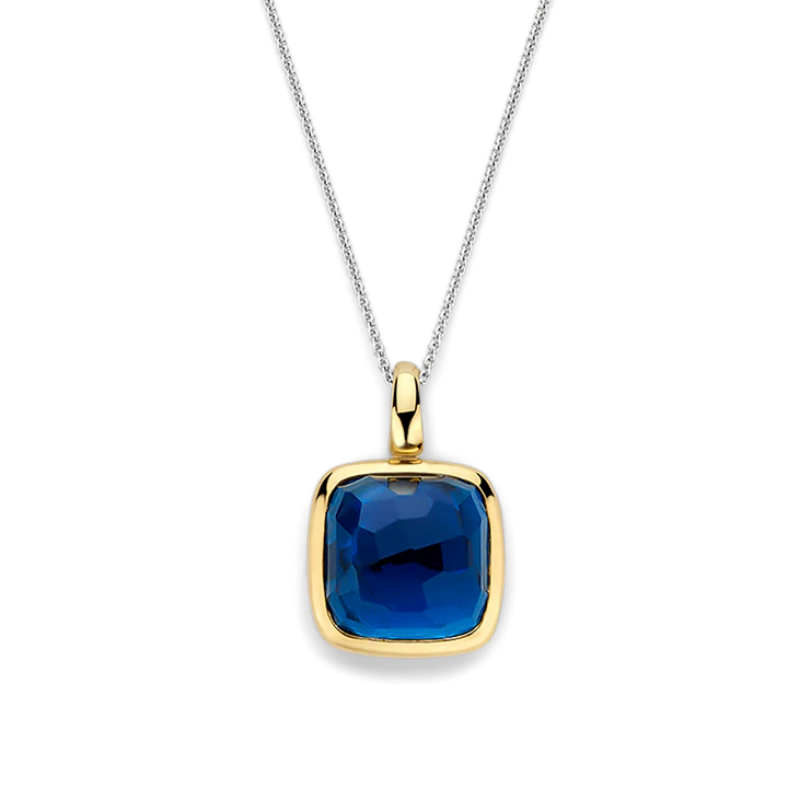Gold Vermeil Blue Stone Pendant