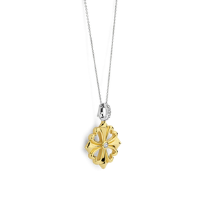 NEW for 2025 -Ti Sento Silver Vermeil Clover Pendant