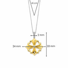 Load image into Gallery viewer, NEW for 2025 -Ti Sento Silver Vermeil Clover Pendant
