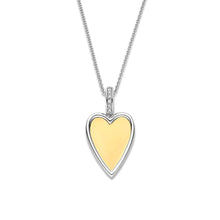 Load image into Gallery viewer, Ti Sento Sterling Silver Vermeil Detachable Heart Pendant
