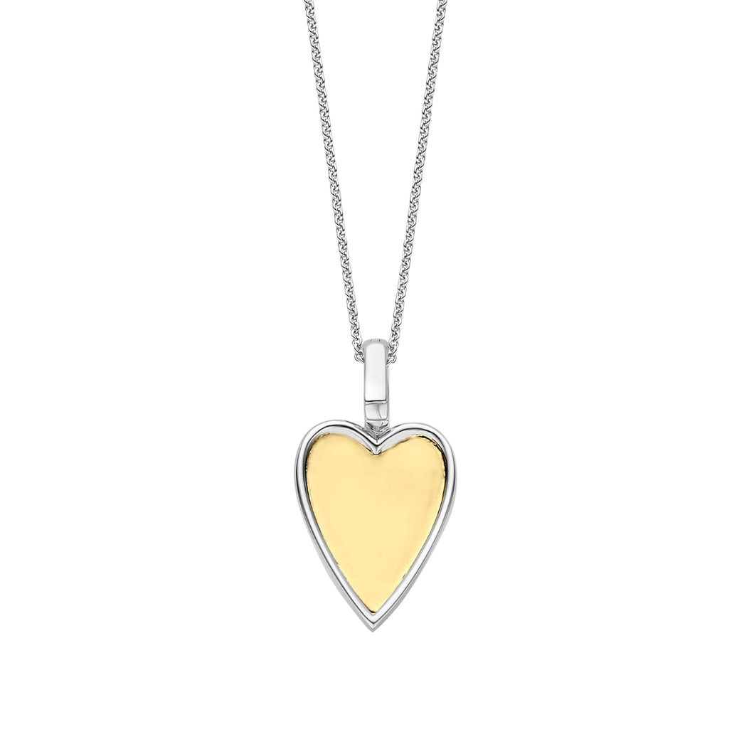 Ti Sento Sterling Silver Vermeil Detachable Heart Pendant