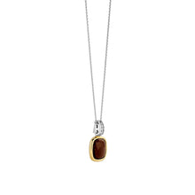 Load image into Gallery viewer, NEW - Sterling Silver and Vermeil pillow shaped Smoky Quartz Pendant
