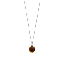 Load image into Gallery viewer, NEW - Sterling Silver and Vermeil pillow shaped Smoky Quartz Pendant

