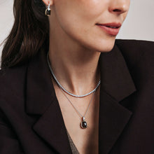 Load image into Gallery viewer, NEW - Sterling Silver and Vermeil pillow shaped Smoky Quartz Pendant
