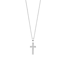 Load image into Gallery viewer, NEW - Sterling Silver and Cz set Cross Pendant
