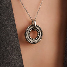 Load image into Gallery viewer, Ti Sento Structure Circle Pendant
