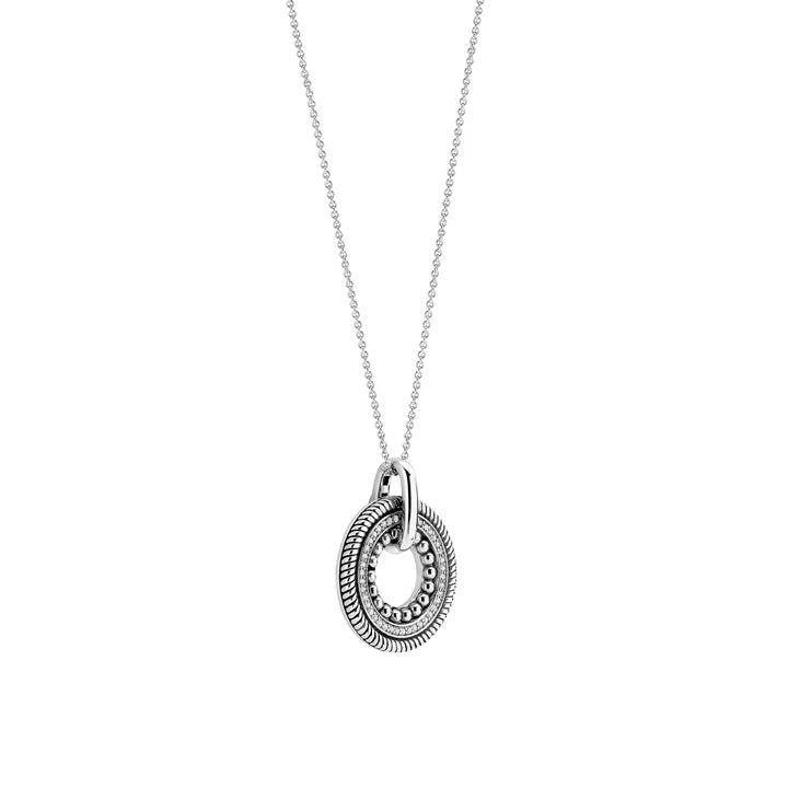 Ti Sento Structure Circle Pendant, view 2