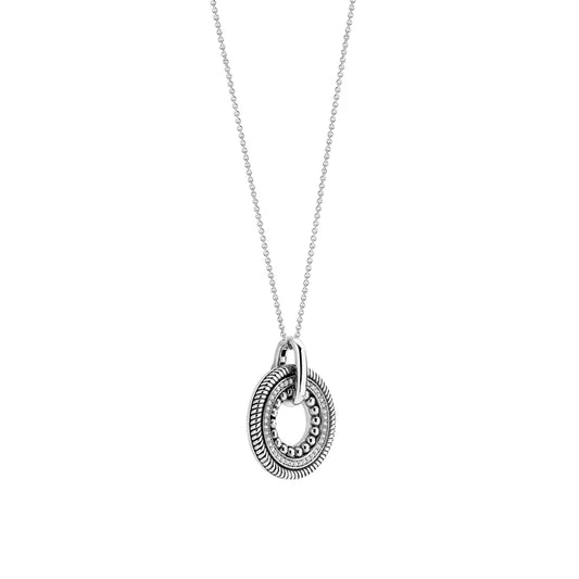 Ti Sento Structure Circle Pendant, view 2