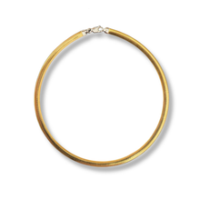 Load image into Gallery viewer, Reversible Gold Vermeil and Sterling Silver Flat Collar Necklace
