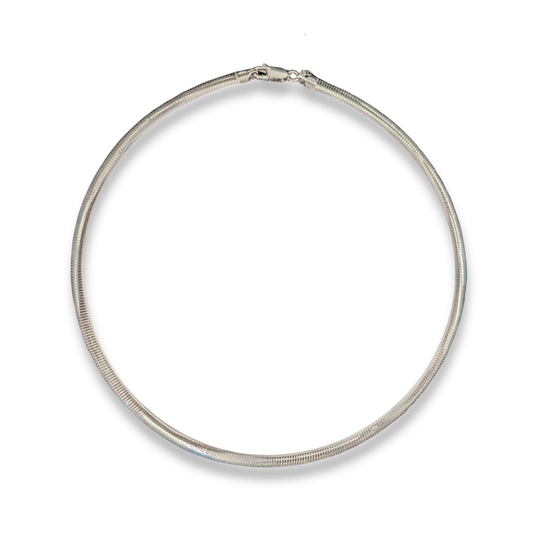 Reversible Gold Vermeil and Sterling Silver Flat Collar Necklace, view 3