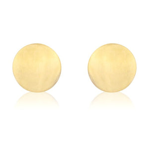 9ct Yellow Gold round stud earrings