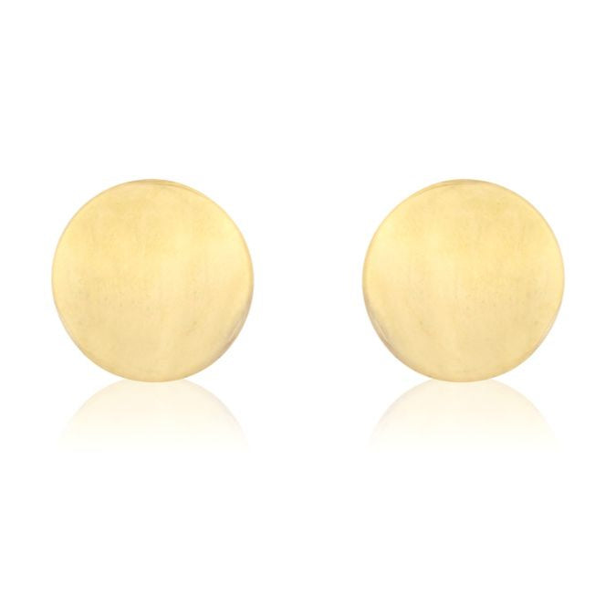 9ct Yellow Gold round stud earrings