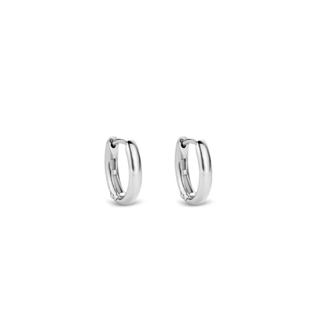 Sterling Silver Small U-Shaped Hoop Earrings