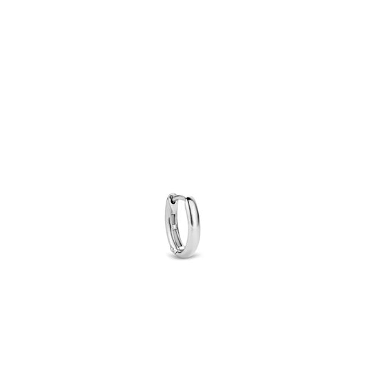 Sterling Silver Small U-Shaped Hoop Earrings, view 2