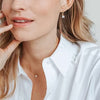 Ti Sento Sterling Silver Vermeil Classic Zirconia Hoops