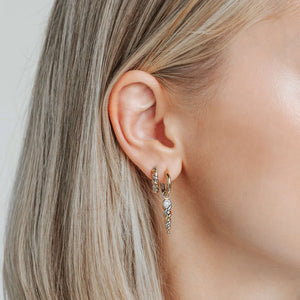 NEW -Ti Sento Small Round Two tone Twisted Hoops