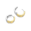 Ti Sento Sterling Silver Vermeil Classic Zirconia Hoops