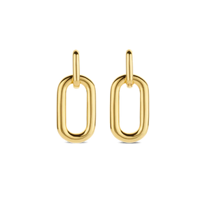 Ti Sento Yellow Gold plated double Hoop Earrings