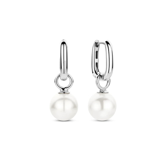 Ti Sento Sterling Silver Pearl Earrings