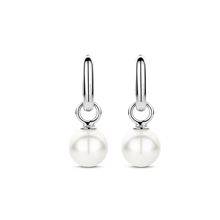 Load image into Gallery viewer, Ti Sento Sterling Silver Pearl Earrings
