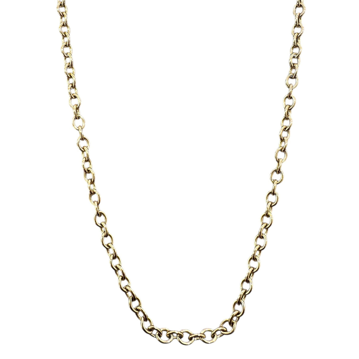 9ct Yellow Gold Necklace - 4.5mm Trace Chain, view 3