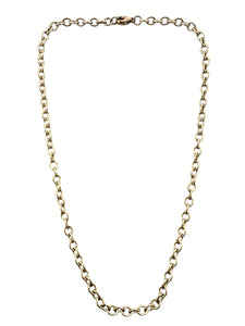 9ct Yellow Gold Necklace - 4.5mm Trace Chain