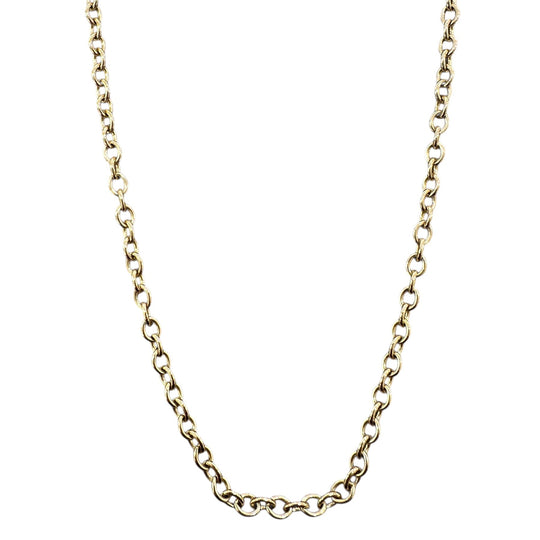 9ct Yellow Gold Necklace - 4.5mm Trace Chain, view 3
