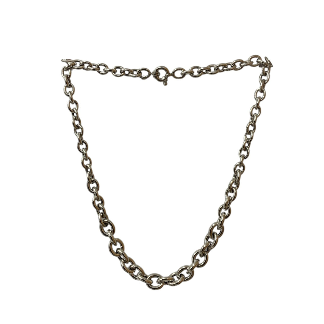 Urban Armour Sterling Silver oval Rolo link necklace