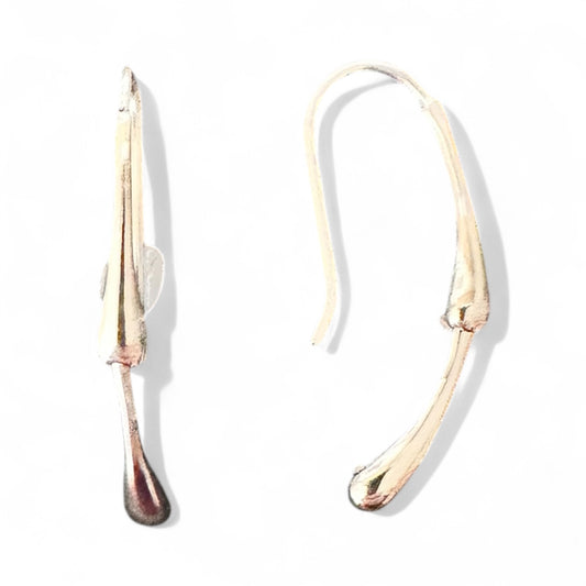 Sterling Silver Micro Double Drop Earrings