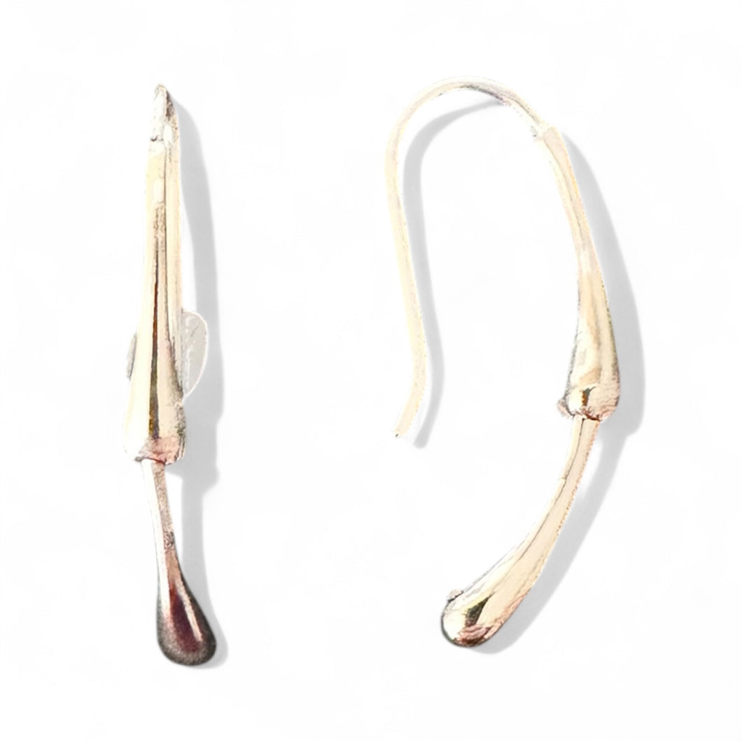 Sterling Silver micro double drop Earrings